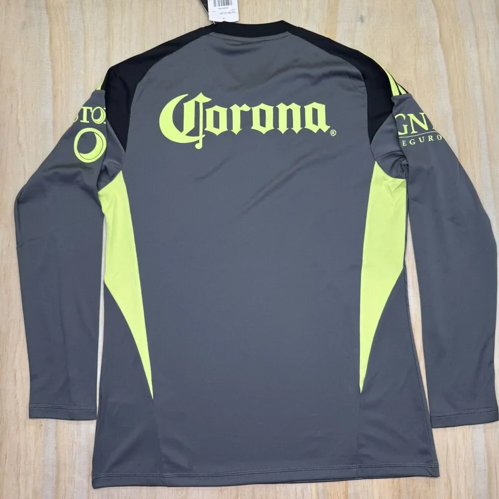 NEW Club America adidas 25/26 Long Sleeve Goalkeeper Jersey Black MD JN8623